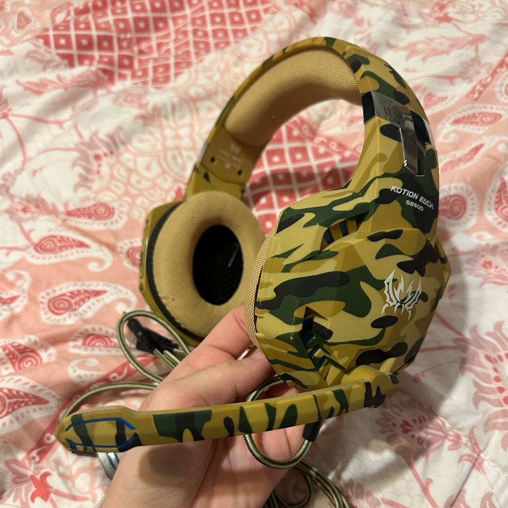 Camouflage Gaming Headset